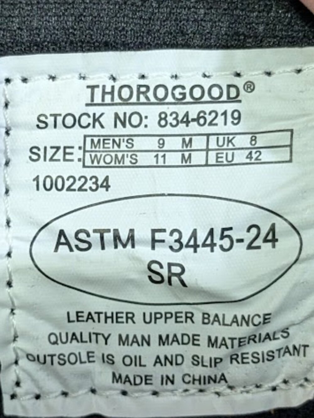 WOMENS 11M Thorogood The Deuce Series 834‑6219 Waterproof 8" Tactical Side Zip - Picture 2 of 11